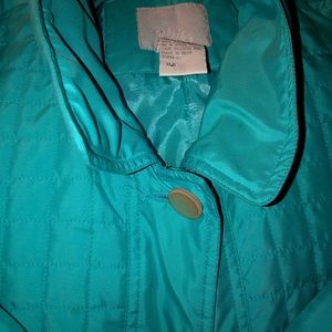 Vintage Large Ladies BLAIR teal green Parka/3 season Jacket